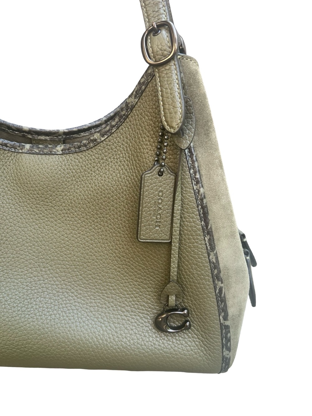 Coach Lori Shoulder Bag with Snakeskin Detail Style No. C5266 - Picture 7 of 13